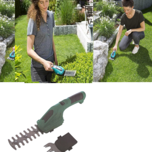 Foarfeca Electrica 2 in 1, Cu Acumulator Pentru Toaletat Arbusti si Taiat Iarba sau Gazonull