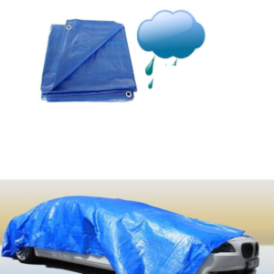 Prelată Impermeabila de Protectie cu Ochiuri 300 x 400 cm, Albastra 0180BSL