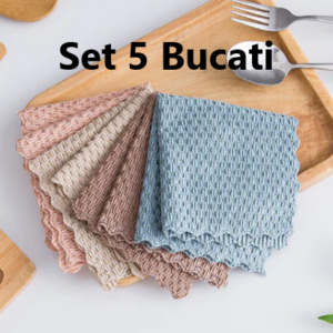 Oferta 5 Bucati Carpa Magica Tip Laveta, Universale,  Laveta din Microfibre, Super Absorbanta