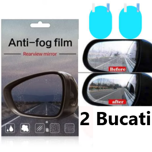 Oferta 2 Bucati x Set 2 Folii Protectie Oglinzi Auto Laterale, Anti Aburire