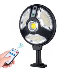Lampa Solara Rotunda Jortan, 120LED cu Telecomanda