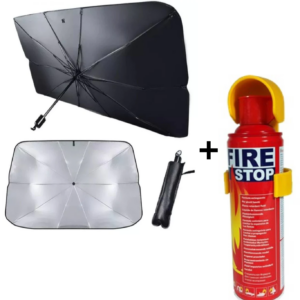 Oferta Promo !!! Parasolar Auto Tip Umbrela + Extinctor Fire Stop, Uz general, 500 ml