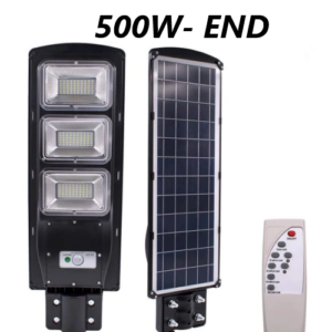 Lampa Solara Stradala, 500W END, cu 3 Casete, Led, cu Incarcare Solara, cu Telecomanda, 01000End
