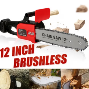 Drujba Motofierastrau cu lant 12 inch, cu 2Lanturi, 2Lame, Acumulator, Lithium 1200 W, 4200rpm, 305mm