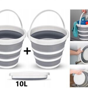 Oferta 2 Bucati x Galeata Pliabila din Plastic, Capacitate 10 Litri, 0560