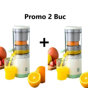 Oferta 2 Bucati x Storcator De Fructe Citrus Juicer, Storcator de Citrice Portabil Reincarcabil cu USB - Stoarcere Ușoară 0900