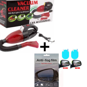 Oferta ! Aspirator Auto 12V Vacuum Cleaner + Set 2 buc Folie Protectie Oglinzi Auto Laterale, Anti Aburire