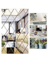 Oglindă șlefuită 3D în formă de romb, 1 SET(32 de bucăți)