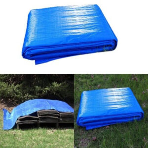 Prelată Impermeabila de Protectie cu Ochiuri 5 x 6 m, Albastra