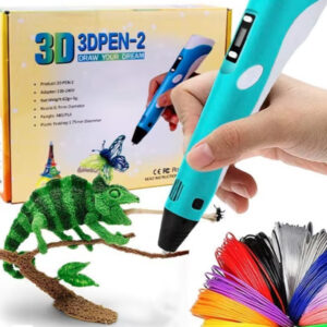 Stilou pentru Desenat In Spatiu 3D, 3DPEN-2 Pentru Incepatori, Cu Afisaj Si Filamente Multicolor 0300ZD