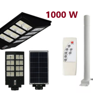 Lampa Solara Dubla 1000W, cu 16 Casete, cu  Telecomanda si Suport Metalic, 01750