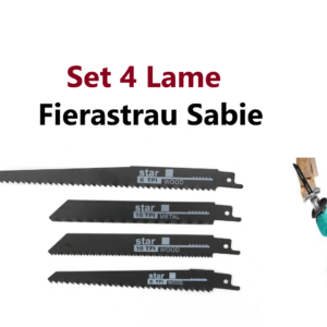 Set 4 Lame Diferite Marimi, pentru Fierăstrău Tip Sabie