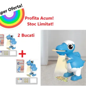 Oferta 2 Bucati x Proiector Pentru Desen in Forma de Dinozaur Albastru 0300