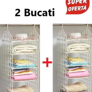 Oferta 2 Bucati x Raft pliabil pentru depozitare cu 5 rafturi, | PLIABIL 0100ZD