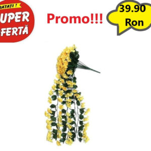 Ghirlanda Orhidee Curgatoare - Galben, Flori Artificiale, Flori Suspendate