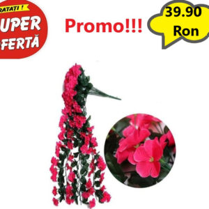 Ghirlanda Orhidee Curgatoare - Rosu, Flori Artificiale, Flori Suspendate