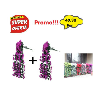 Oferta 2 Bucati x Ghirlanda Orhidee Curgatoare - Mov, Flori Artificiale, Flori Suspendate