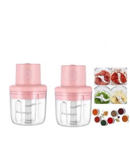 Oferta 2 Bucati x Mini Tocator si Maruntitor Electric Pentru Alimente si Legume, 100 ml, cu Incarcare USB 0360