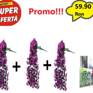 Oferta 3 Bucati x Ghirlanda Orhidee Curgatoare - Mov, Flori Artificiale, Flori Suspendate