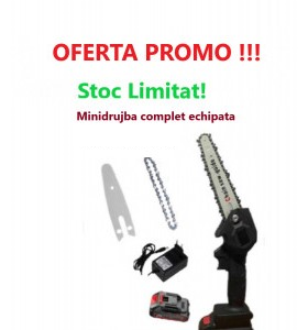 Super Oferta !!! Mini Drujba Fierastrau, Lama de 10.4 cm, complet echipata