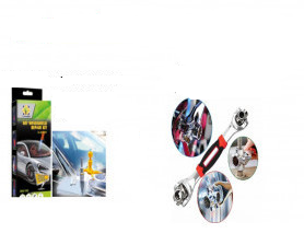 Super Oferta Auto- Cheie Multifunctionala Universala Rotativa la 360grd, 48 in 1 + Kit Reparatie Parbriz