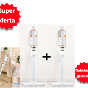 Oferta 2 Bucati x Aspirator Vertical Portabil Fara Fir, Wireless, 2 in 1, Fara sac, Control pe maner, Reincarcabil
