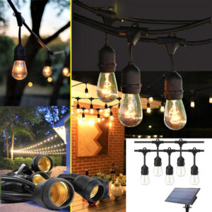 Ghirlanda Luminoasa Solara, GS-5M, 5 Metri lungime cu 10 becuri, Lumina Calda, Incarcare SOLARA