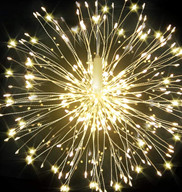 Instalatie de Craciun 777WW, Instalatie cu 1 Artificie, Alb Cald, 120Led