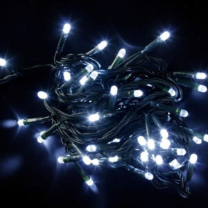 Instalatie De Craciun Alba, ZZZ, 20m, Leduri alb rece