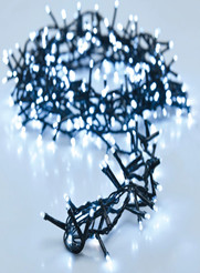 Instalatie "QX-DC2151W QX-S-480-W-D"- Instalatie cluster cu pila 480led Alb Rece 10M interconectabil