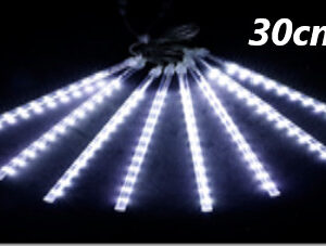 Instalație Tip Meteori, tub 30cmW, 8 Tuburi 30 cm Alb Rece, 4.5m, Interconetabil, Instalatie luminoasa cu 8 tuburi pentru sarbatori