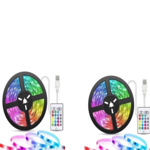 Oferta 2 bucati x Banda LED Multicolor RGB cu USB, 5 metri lungime