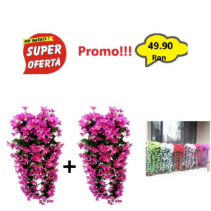 Oferta 2 Bucati x Ghirlanda Orhidee Curgatoare - Fuchsia, Flori Artificiale, Flori Suspendate