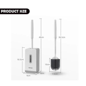 PERIE DE TOALETA CU SUPORT ROTUND / DREPTUNGHIC, POLIPROPILENA/CAUCIUC TERMOPLASTIC