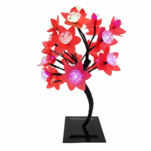 Pomisor Decorativ 20L Rosu, Pomisor cu 20 Leduri Multicolore, 35 cm