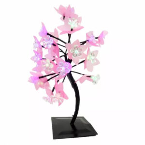 Pomisor Decorativ 20L Roz, Pomisor cu 20 Leduri Multicolore, 35 cm