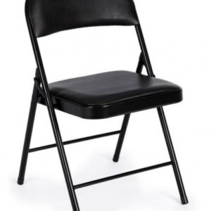 Scaun pliabil, Poliester, Negru, 45x45x78 cm