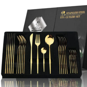 Set de 24 Tacamuri, Elegant si Rafinate, cu un Finisaj Luxos, Aurii