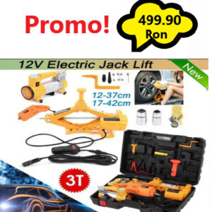 Trusa Cric Hidraulic Electric Profesional 3T, cu Compresor Auto