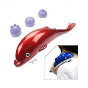 Aparat pentru masaj forma delfin, contine 3 capete, relaxare si tonifiere Pro, 0270SHB38