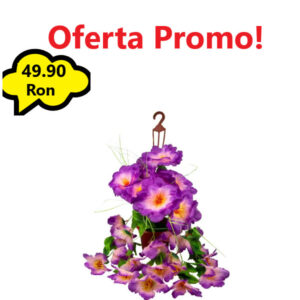 Oferta 1 Bucata Ghiveci Suspendat cu Flori Move Artificiale