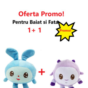 Oferta 2 Bucati Figurine Baby Riki din plus, Topa si Milu