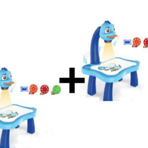 Oferta 2 Bucati x Masuta Albastra Pentru Desenat cu Proiector Holografic cu Diapozitive Incluse