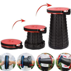 Scaun, Tamburet Rotund Portabil, Retractabil, cu Pliere Telescopica Pentru Camping, Pescuit si Exterior, 0270 SHB38