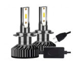 Set 2 becuri LED H7 F2 COB Canbus 100W lumina alb-rece 12.000 lumeni, 0300