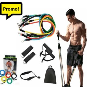 Sistem de Antrenament Fitness cu Corzi Extensibile, Home Gym Extreme, Prinderi Multiple, 0150 SHB38