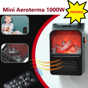 Mini Aeroterma Portabila Flame Heater, 1000W, cu Telecomanda, cod 0220bsl