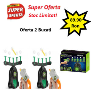 Oferta 2 Bucati x Jucarie Dark Shot Mingi zburatoare si Pistol cu tinte