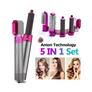 Perie de Par 5 in 1 Multifunctionala Hot Air Styler , Multiple Accesorii incluse, 0400BSL18