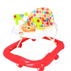 Premergator Pentru Copii, cod 512 cu Jucarii, Zornaitoare, Alb- Rosu, 0950 BIC